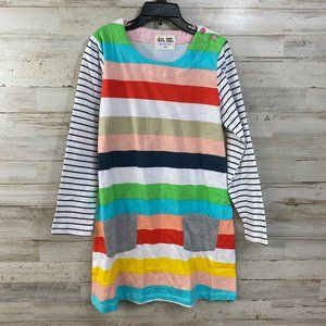 NWT Girls Dress Stripped Long Sleeve Size 7-8 yrs old